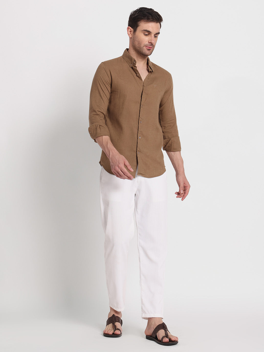 Brown Linen Shirt