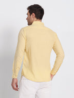 Yellow Linen Shirt For Men
