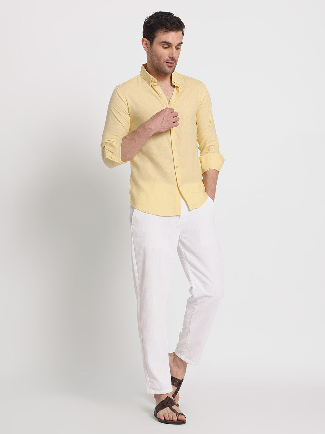 Yellow Linen Shirt