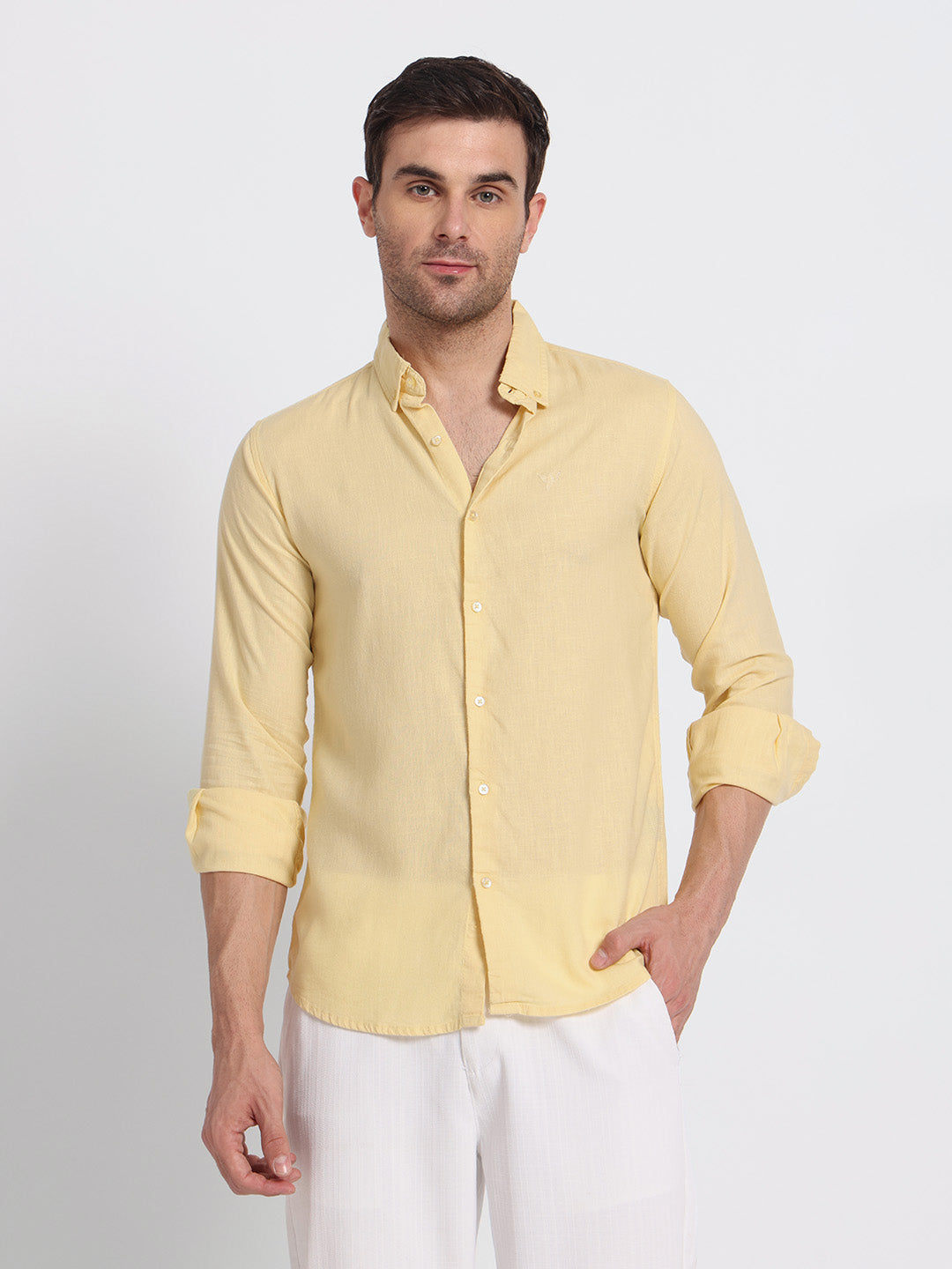 Yellow Linen Shirt