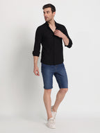 Black Linen Shirt For Men