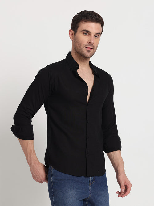 Black Linen Shirt