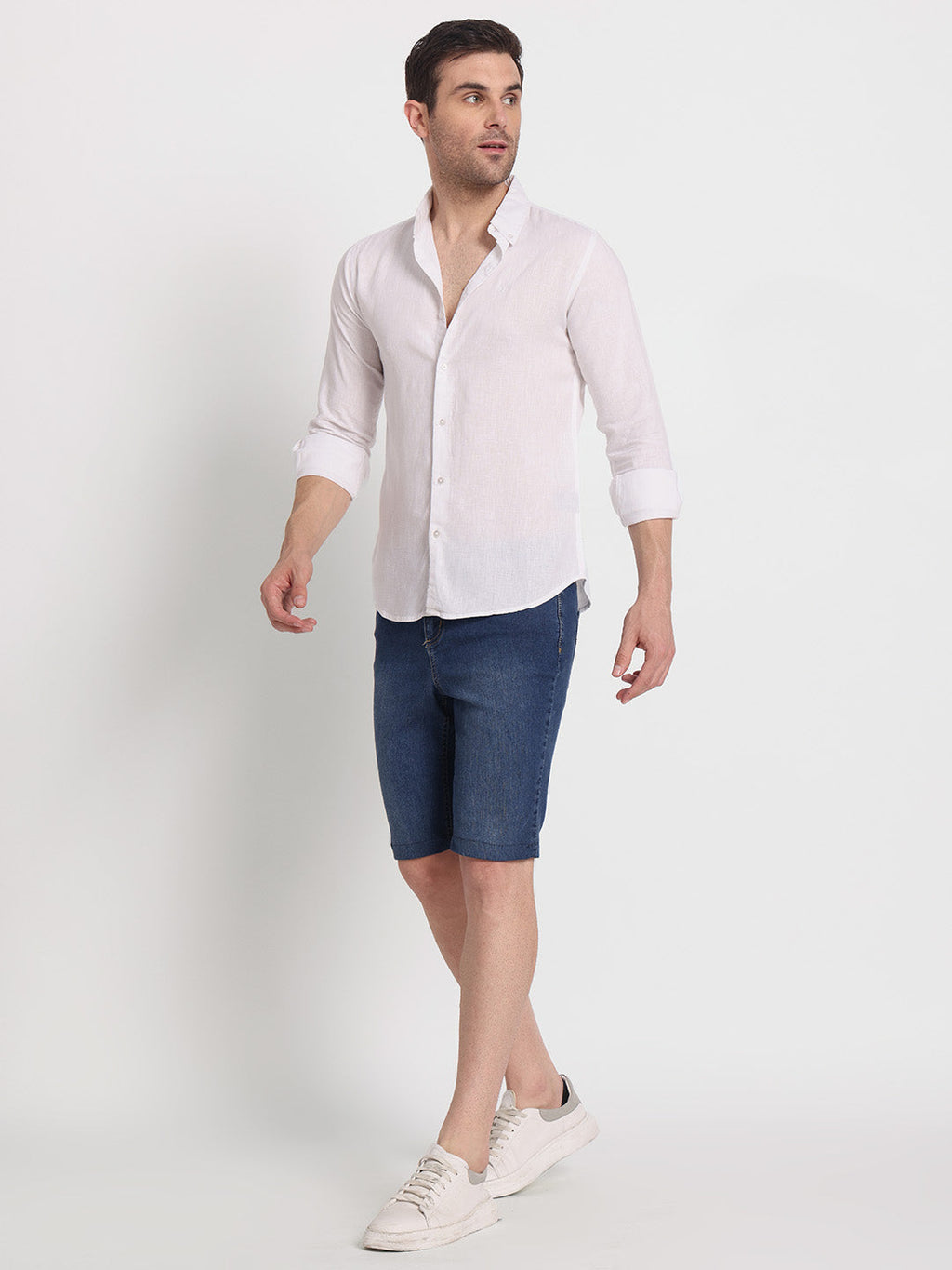 White Linen Shirt For Men