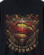Superman Oversize Black T-shirt (Cotton)
