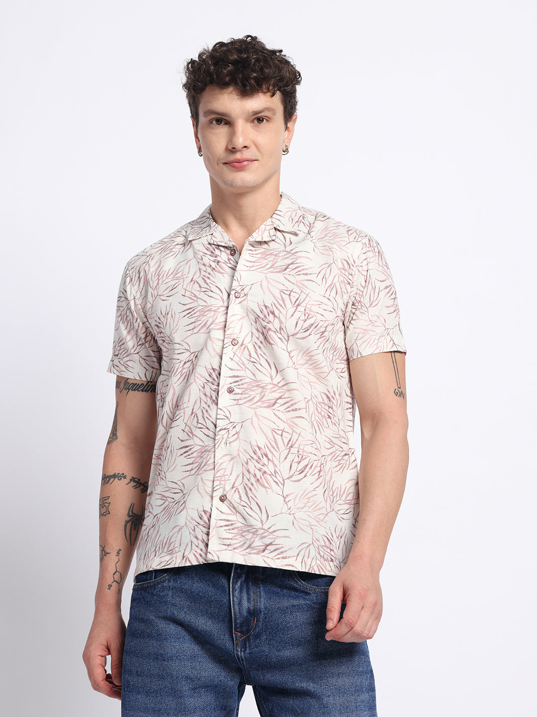 Onion Half linen cotton shirt