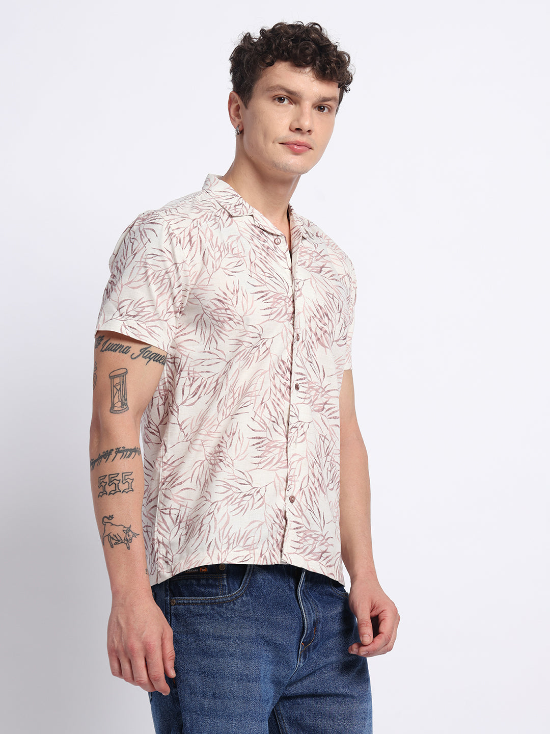 Onion Half linen cotton shirt