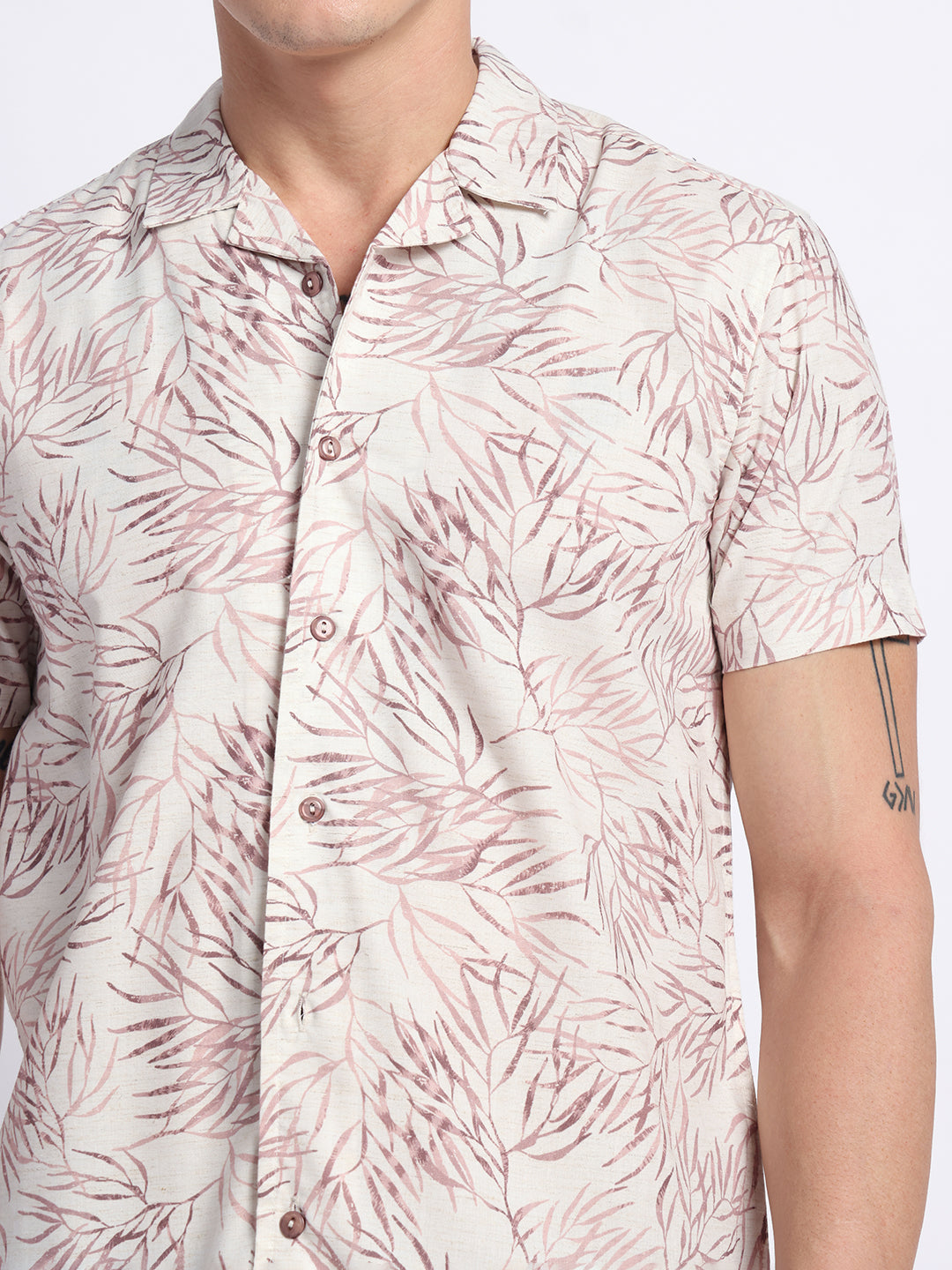 Onion Half linen cotton shirt