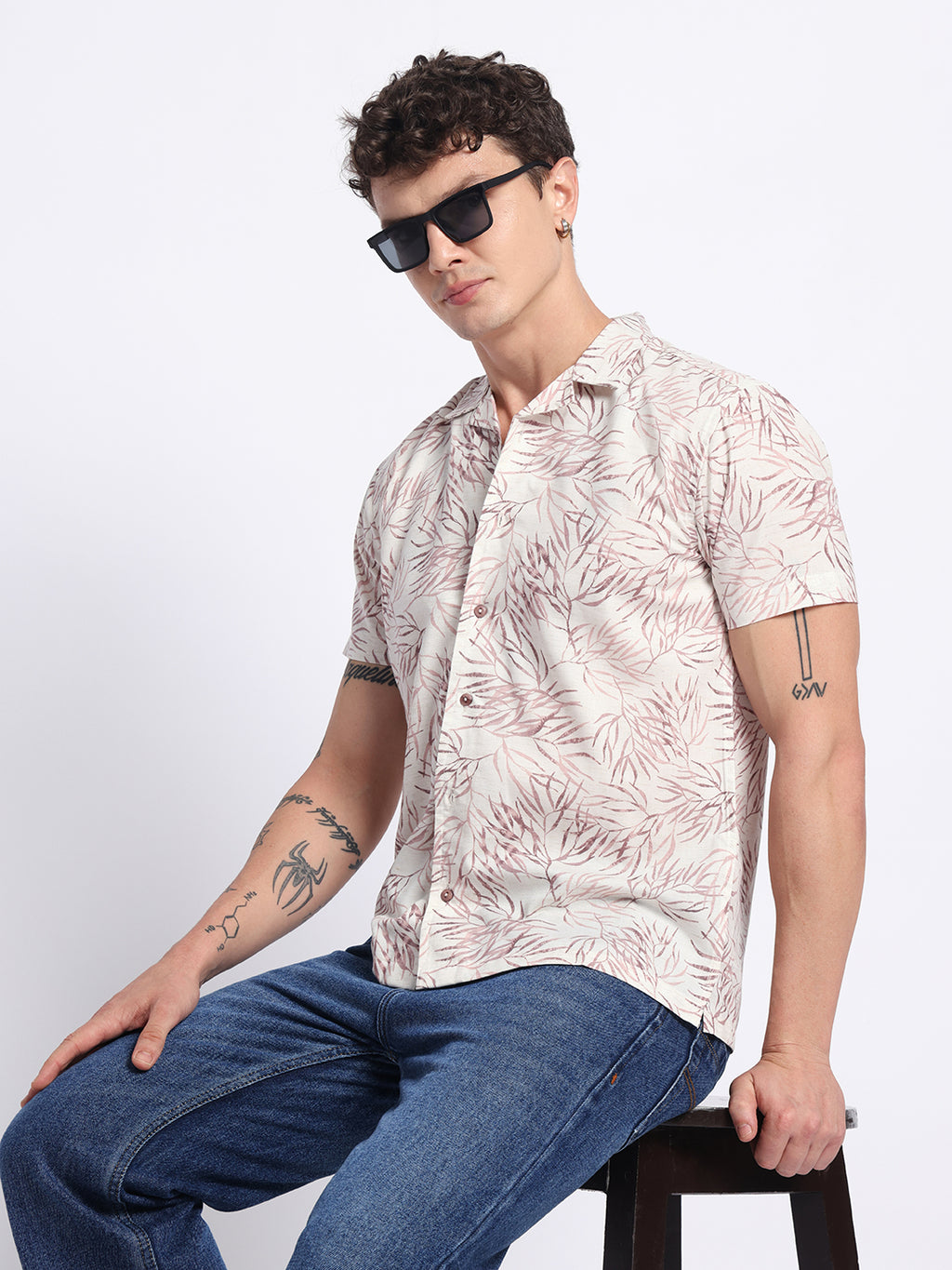 Onion Half linen cotton shirt