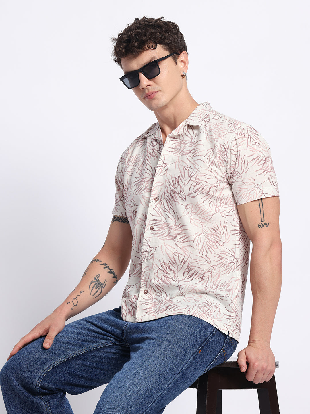 Onion Half linen cotton shirt