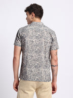 Sage Green Half linen cotton shirt