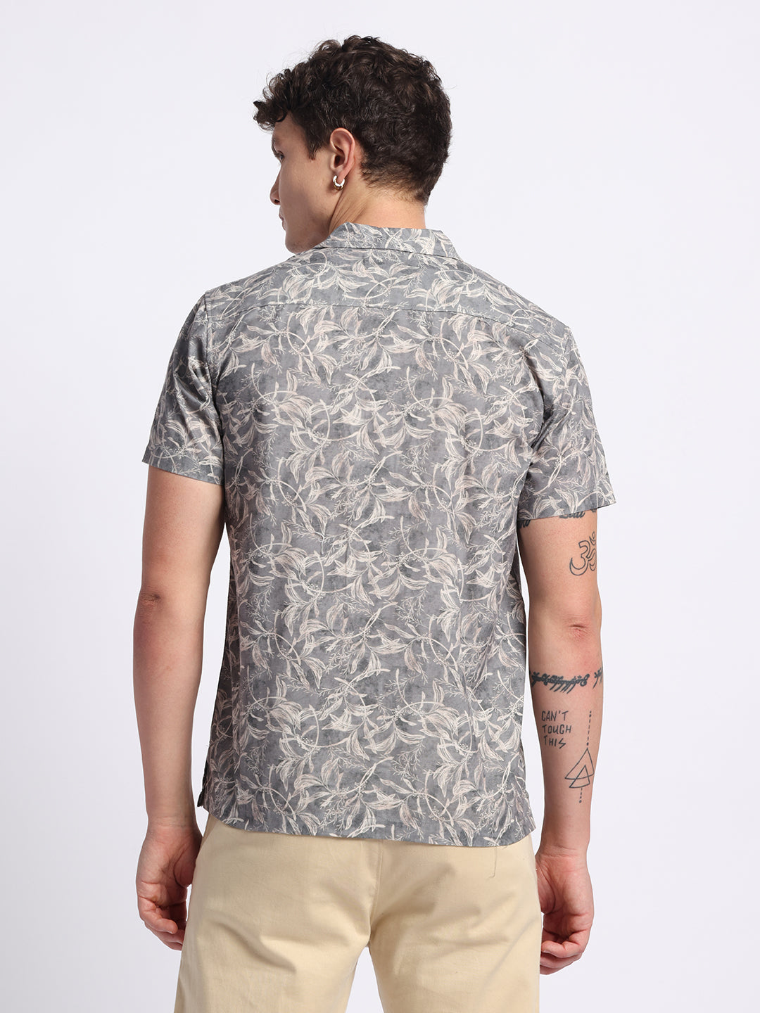 Sage Green Half linen cotton shirt