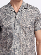 Sage Green Half linen cotton shirt