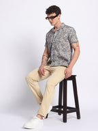 Sage Green Half linen cotton shirt