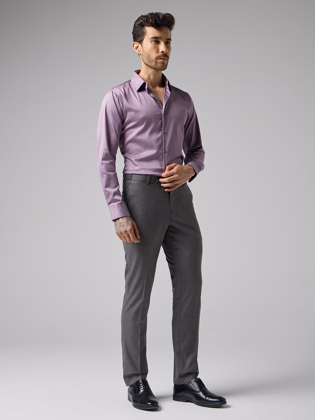 Lavender Sateen Shirt