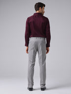 Maroon Sateen Shirt