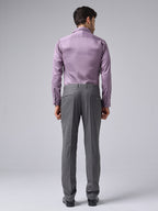 Lavender Formal Satin Shirt For Men