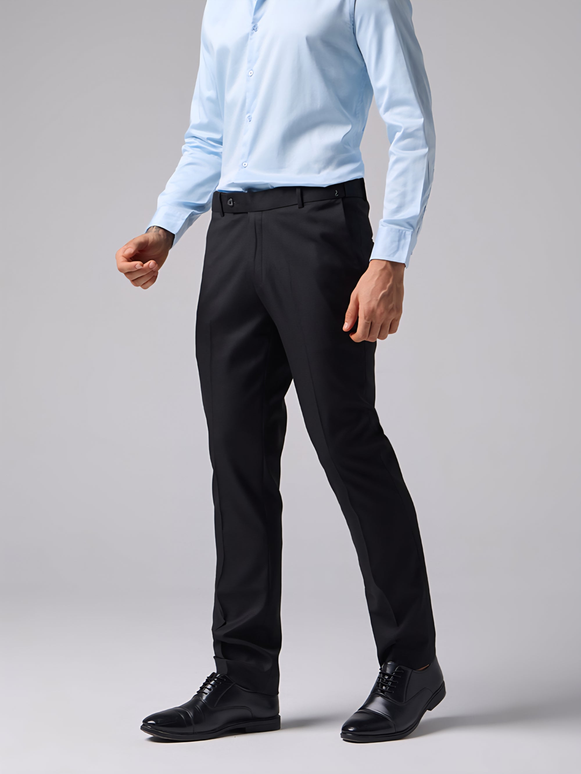Black Flexi Waist Trouser