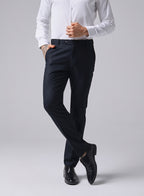 Navy Flexi Waist Trouser