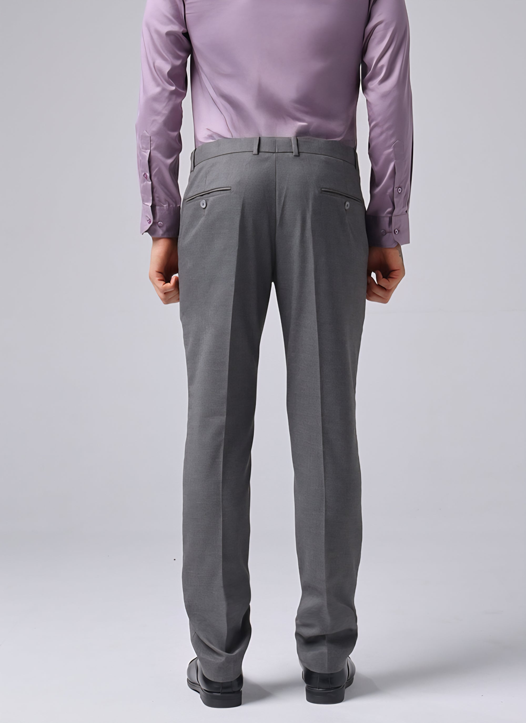 Charcoal Flexi Waist Trouser