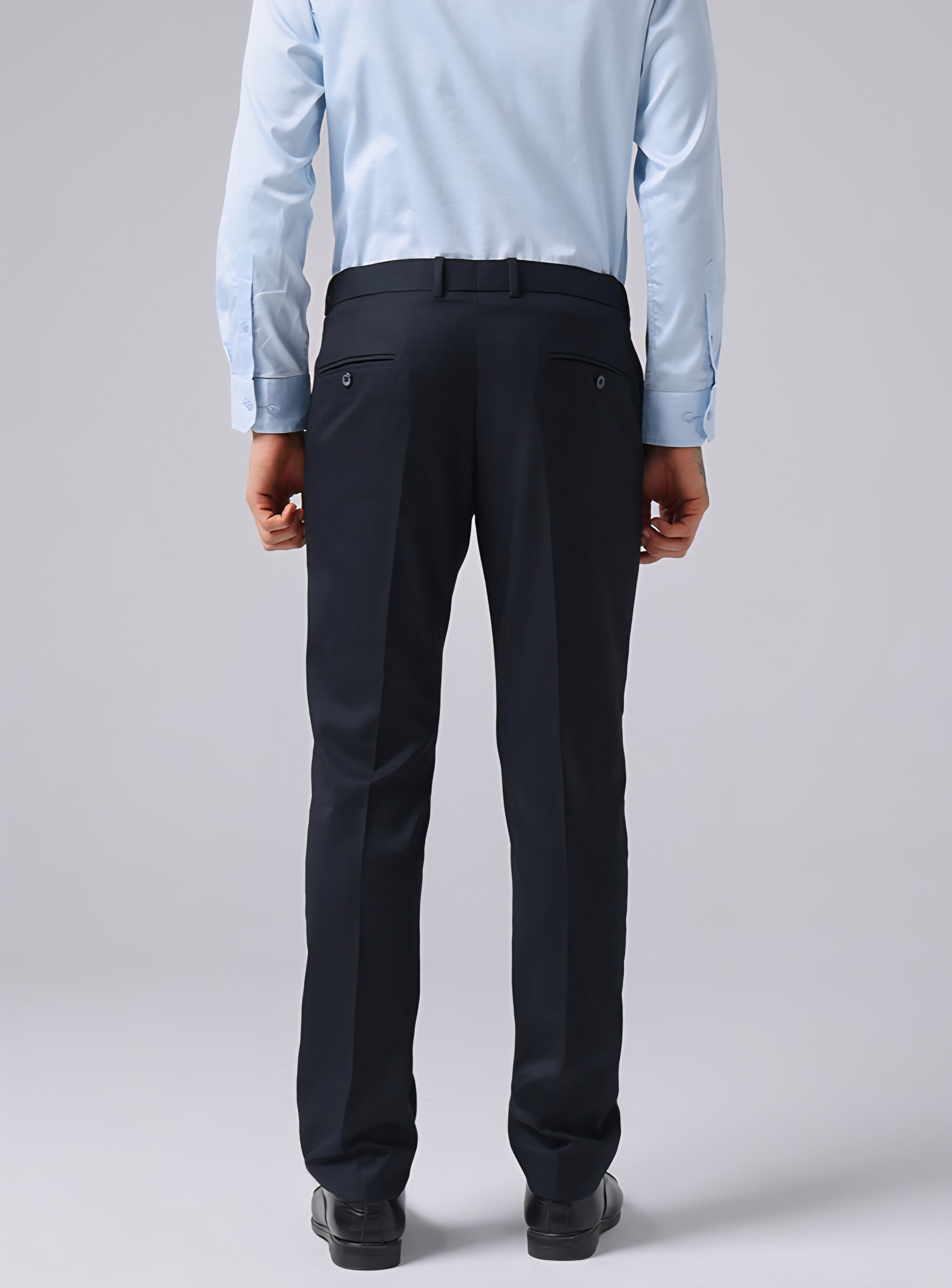 Black Flexi Waist Trouser