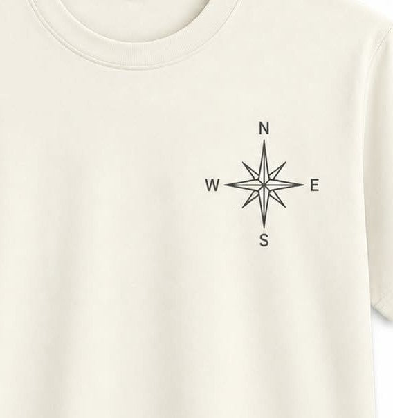 Oversize Printed White T-shirt (Cotton)220gsm