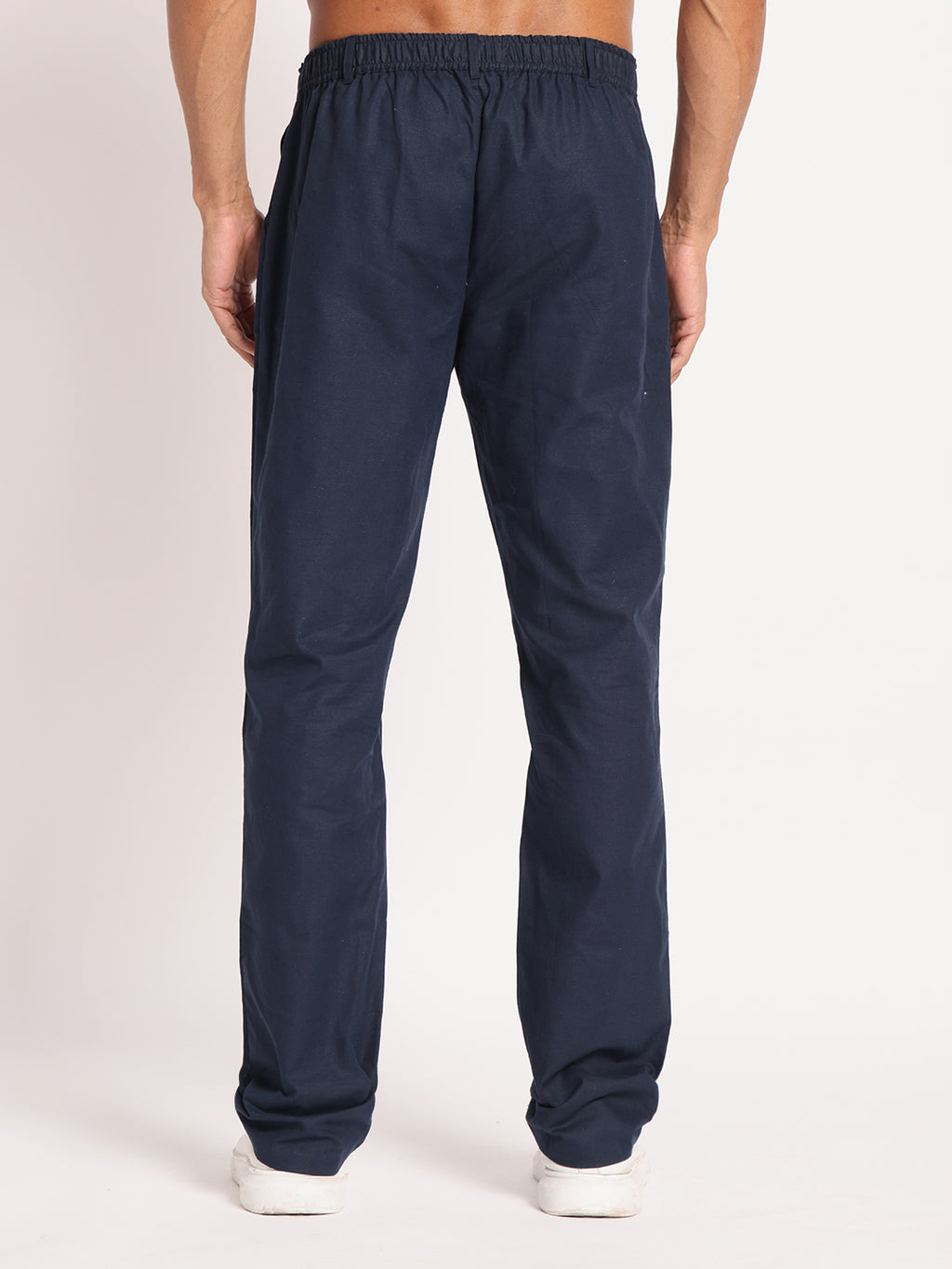 Navy Linen Pant