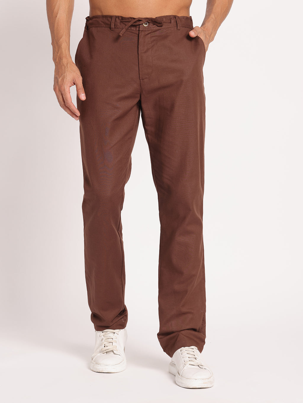 Brown Linen Pant