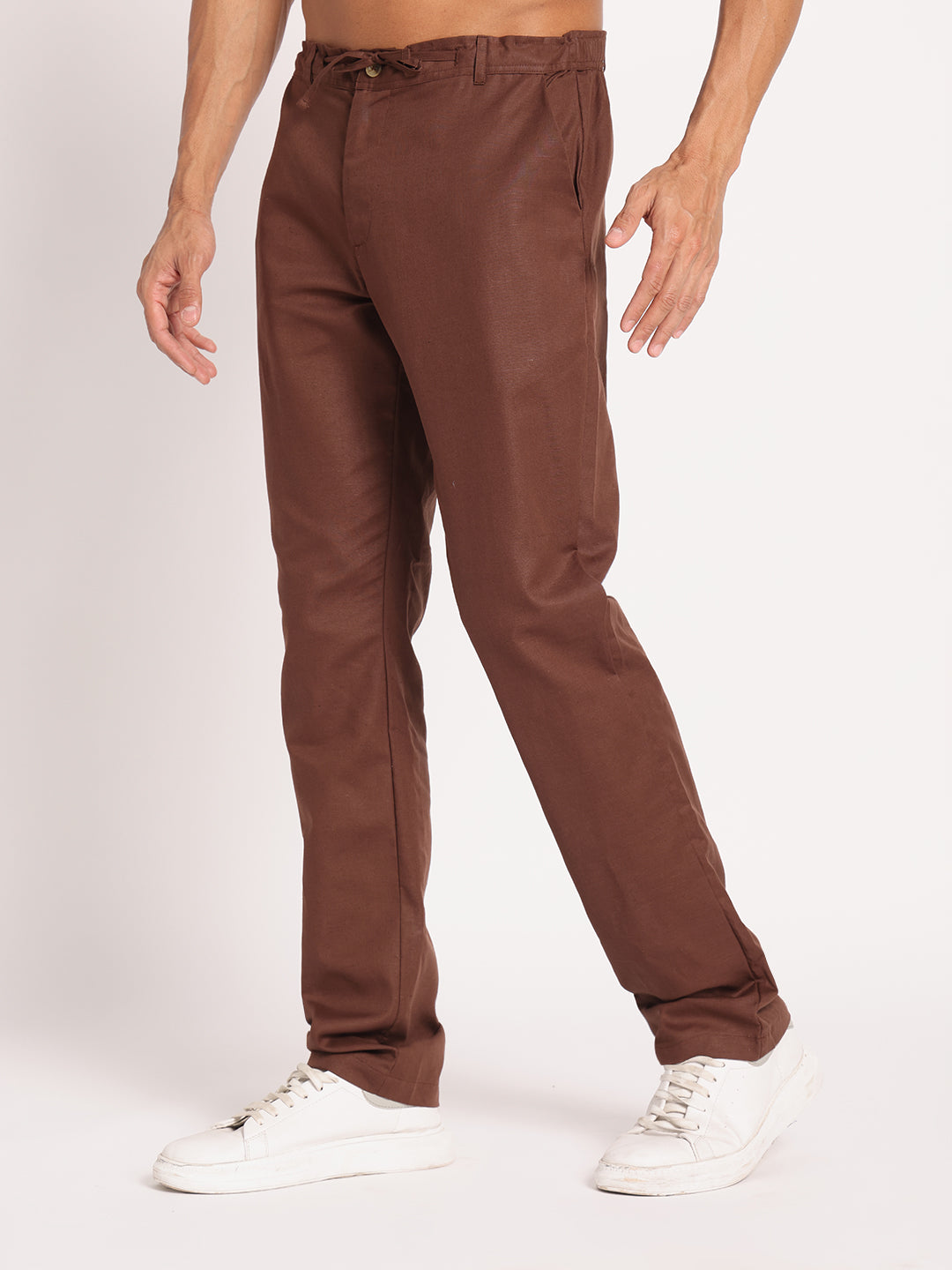 Brown Linen Pant