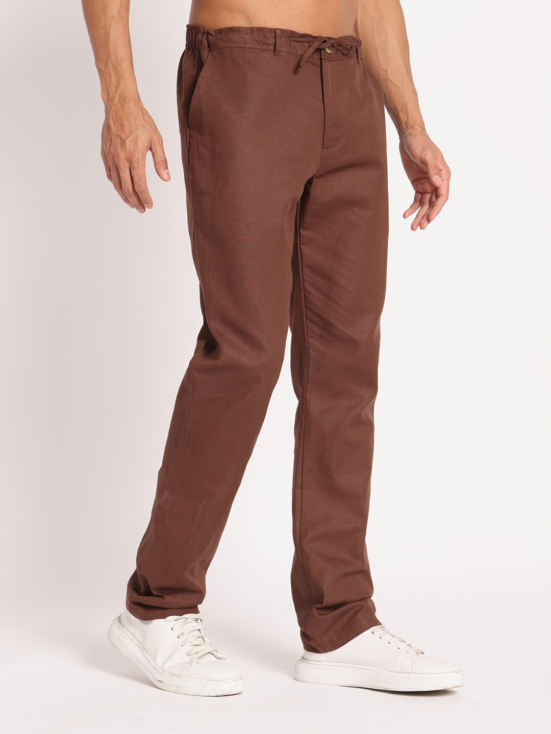 Brown Linen Pant