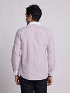 Red Stripes Oxford Shirt (Formal)