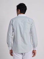 Green Oxford Stripes Shirt (Formal)