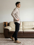Red Stripes Linen Cotton Shirt