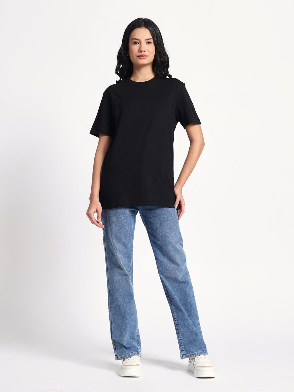 Black Round Neck T-Shirt