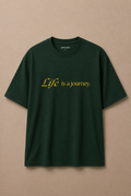 Life Oversize Green T-shirt (Cotton)