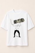 Money Oversize White T-shirt (Cotton)