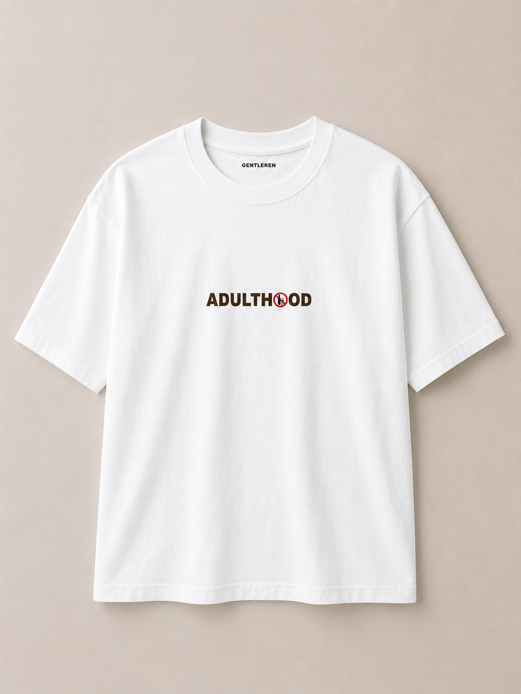 Adulthood Oversize White T-shirts (Cotton)
