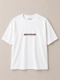 Adulthood Oversize White T-shirts (Cotton)