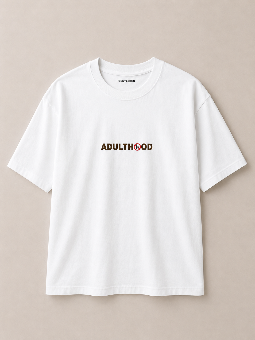 Adulthood Oversize White T-shirts (Cotton)