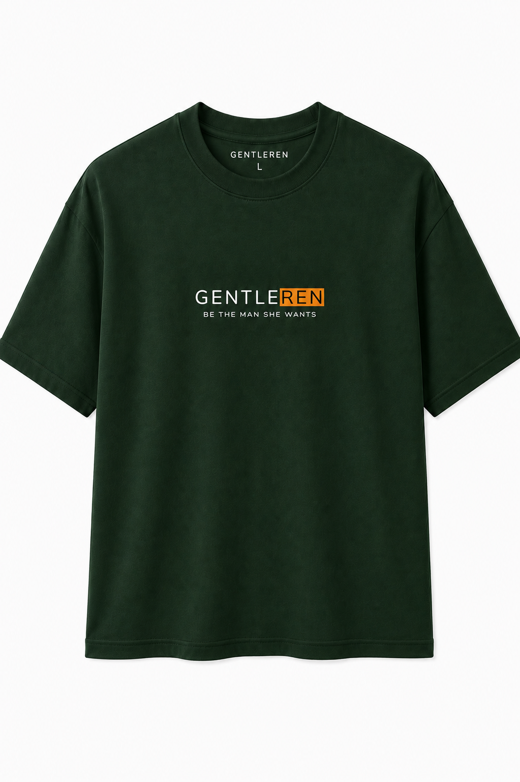 Gentleren Oversize Green T-shirt (Cotton)