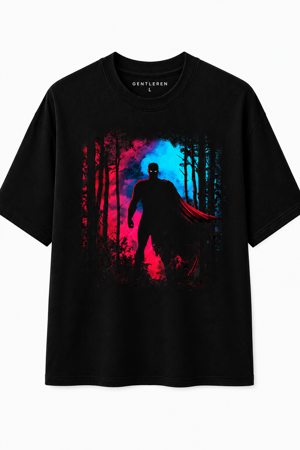 Superman Oversize Black T-shirts (Cotton)