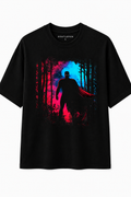 Superman Oversize Black T-shirts (Cotton)