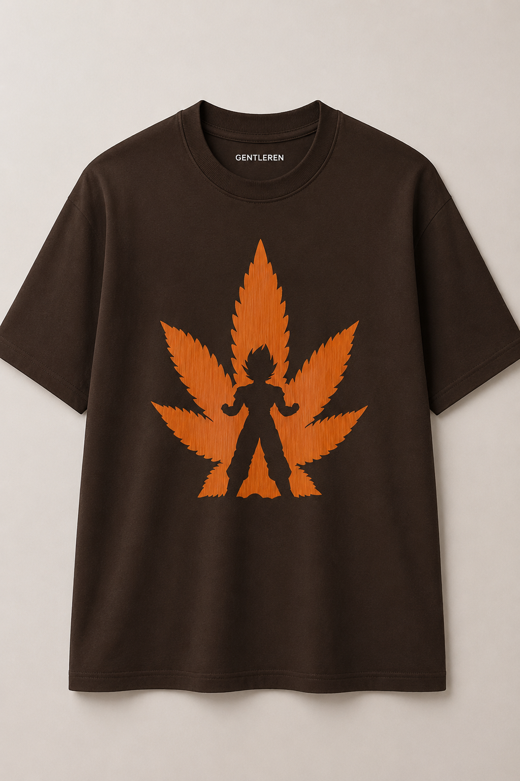 Dragonball Oversize Brown T-shirts (Cotton)