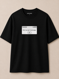 Reminder Oversize Black T-shirt (Cotton)