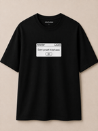 Reminder Oversize Black T-shirt (Cotton)