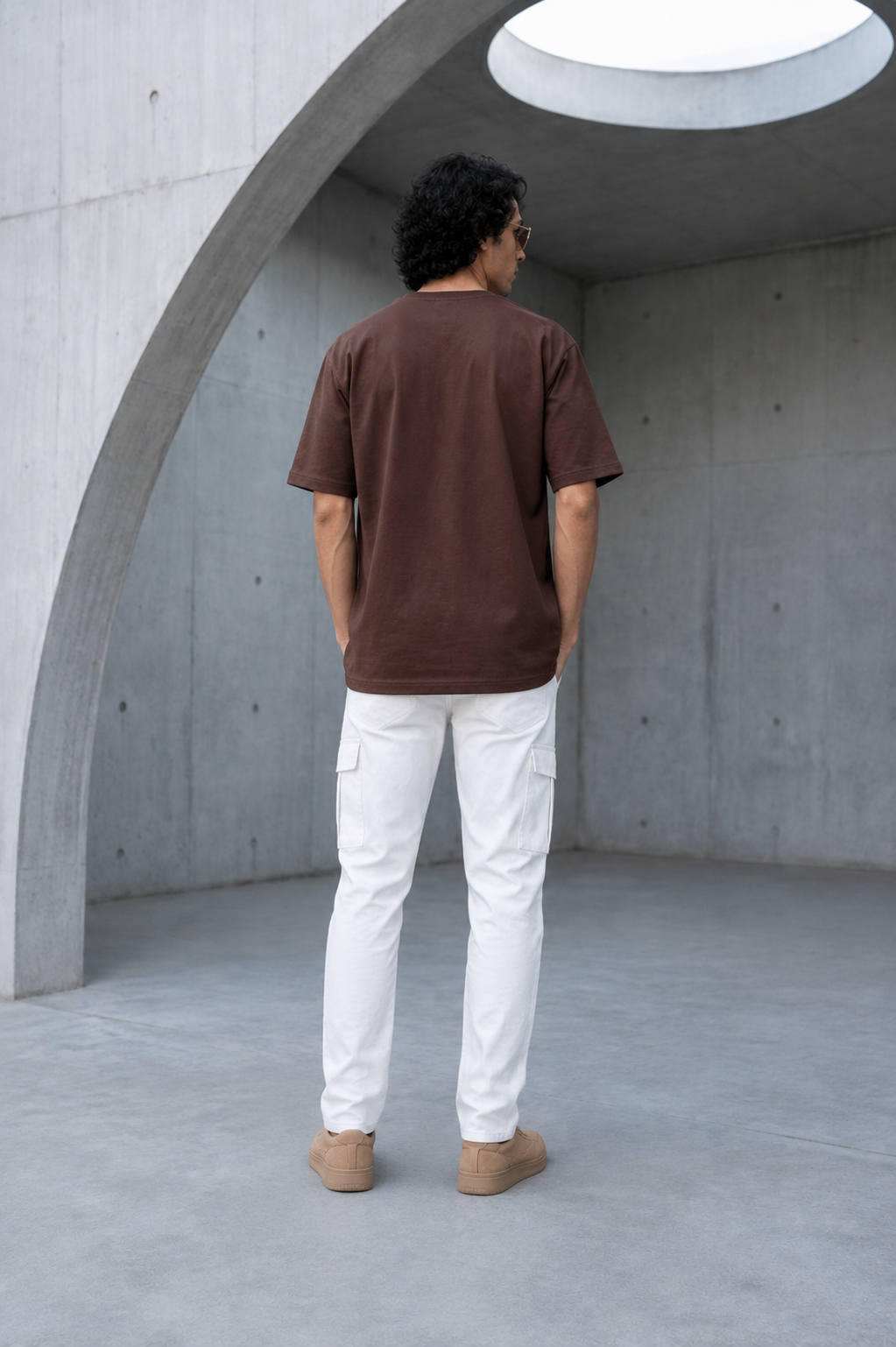 Round Neck Oversize T-shirt 220gsm (Cotton)