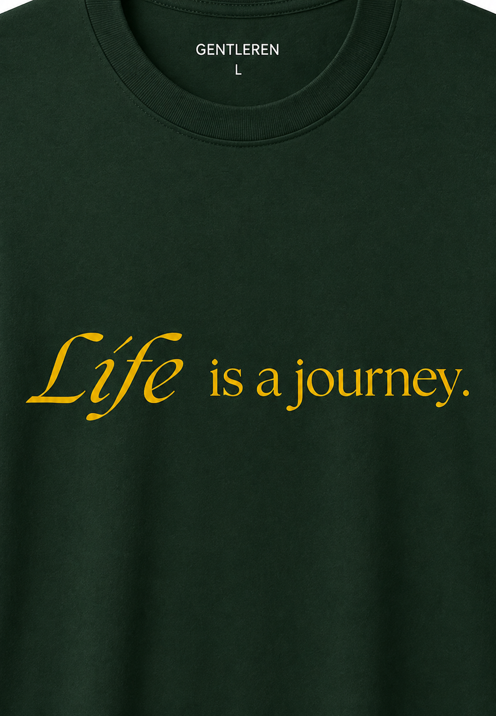 Life Oversize Green T-shirt (Cotton)