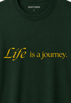 Life Oversize Green T-shirt (Cotton)