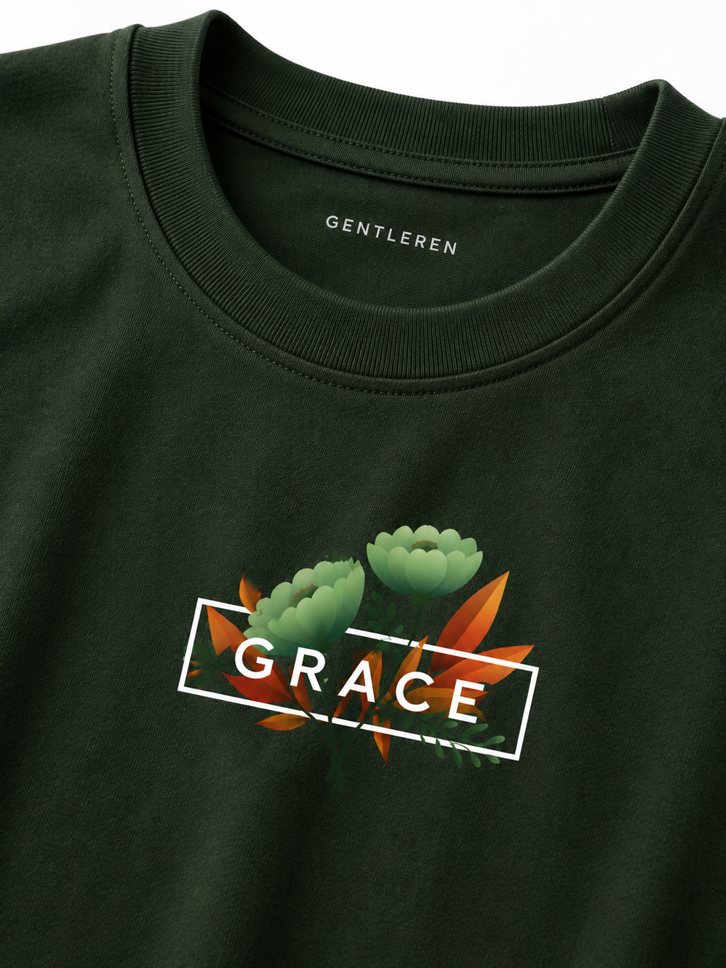 Grace Oversize Green T-shirt (Cotton)