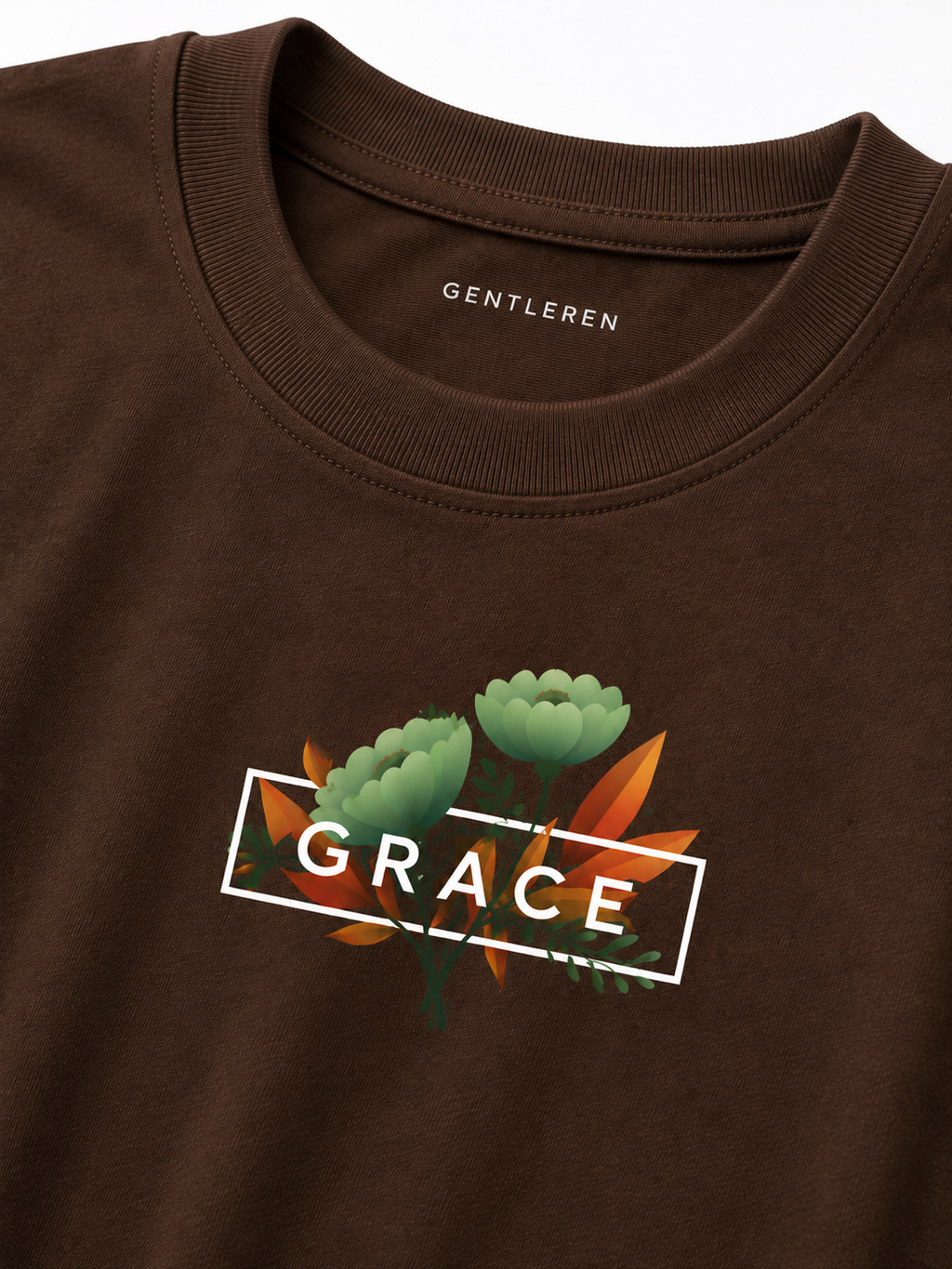 Grace Oversize Brown T-shirt (Cotton)
