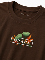 Grace Oversize Brown T-shirt (Cotton)